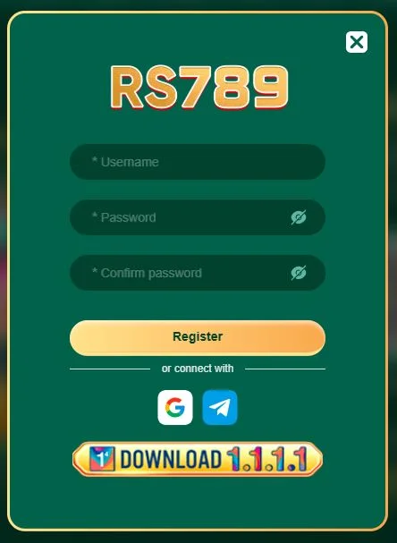 rs789 login and register