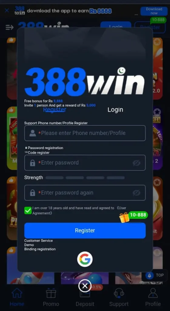 388win game